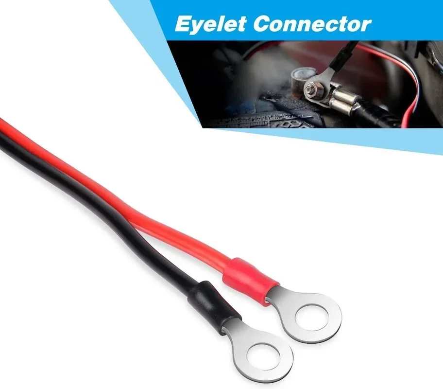 Cable de carga fusible 30A para coche y moto con pinzas cocodrilo