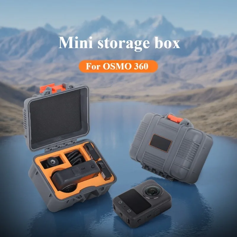 Caja de almacenamiento portátil para DJI Osmo 360, funda protectora de transporte impermeable, cámara deportiva, accesorios de almacenamiento para viajes al aire libre