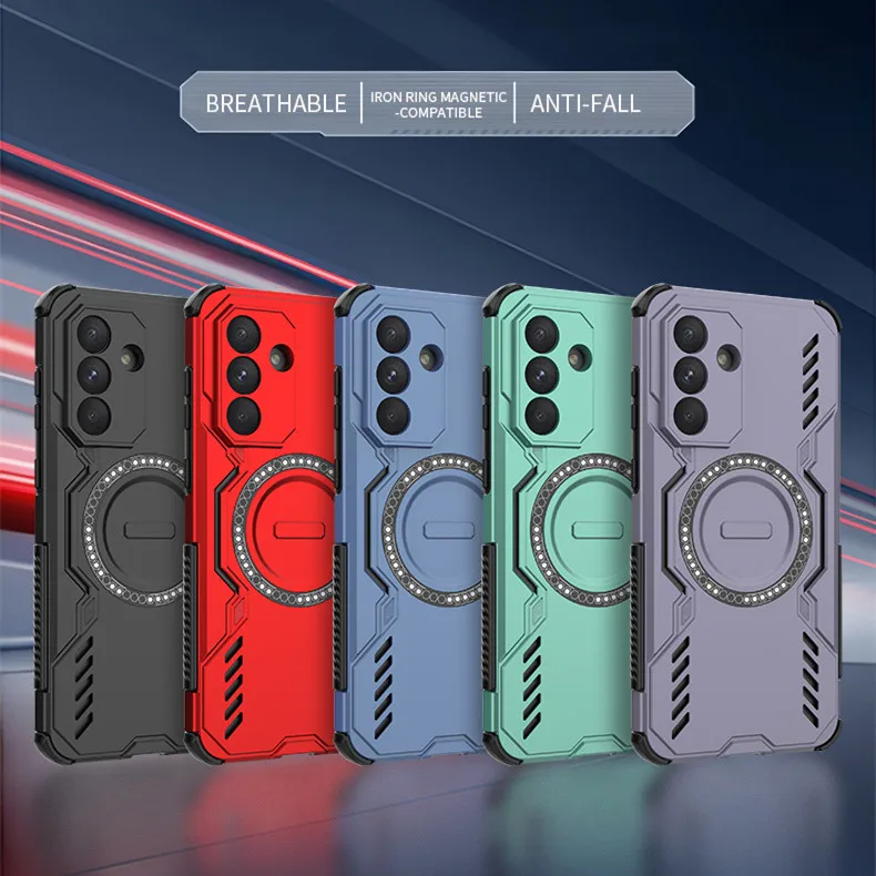 Funda protectora de lente con disipación de calor para Samsung Galaxy A17 A07 A56 A36 A26 A16 5G, Funda magnética de carga inalámbrica