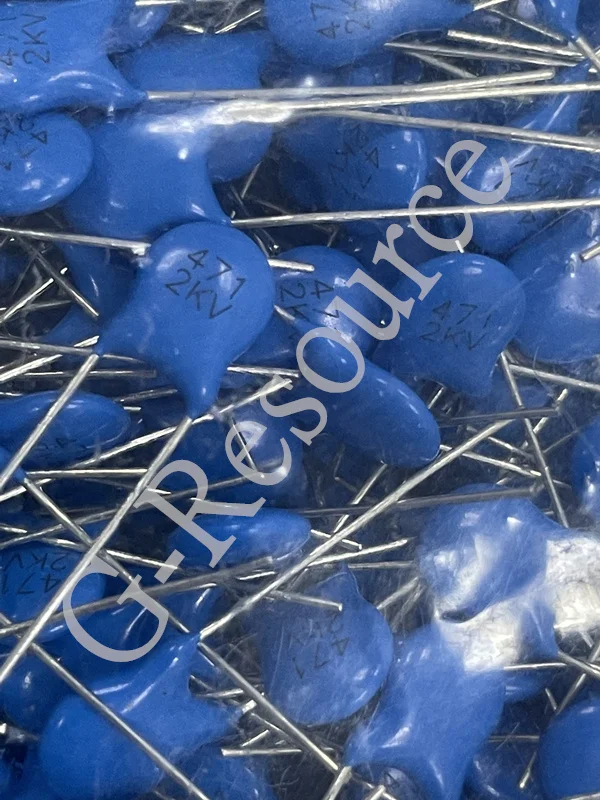 (1000 piezas) Condensador de chip de alto voltaje azul 2KV 471 DIP-2 - imagen 2