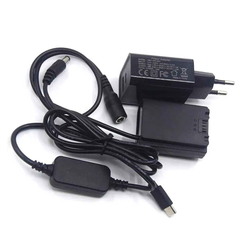 Cable de alimentación USB C + batería falsa NP-FZ100 + adaptador de cargador PD para Sony Alpha A9 A6600 A7RM3 A7RIII a7 iii A7M3 ILCE-9 A7M4(A7IV) - imagen 5