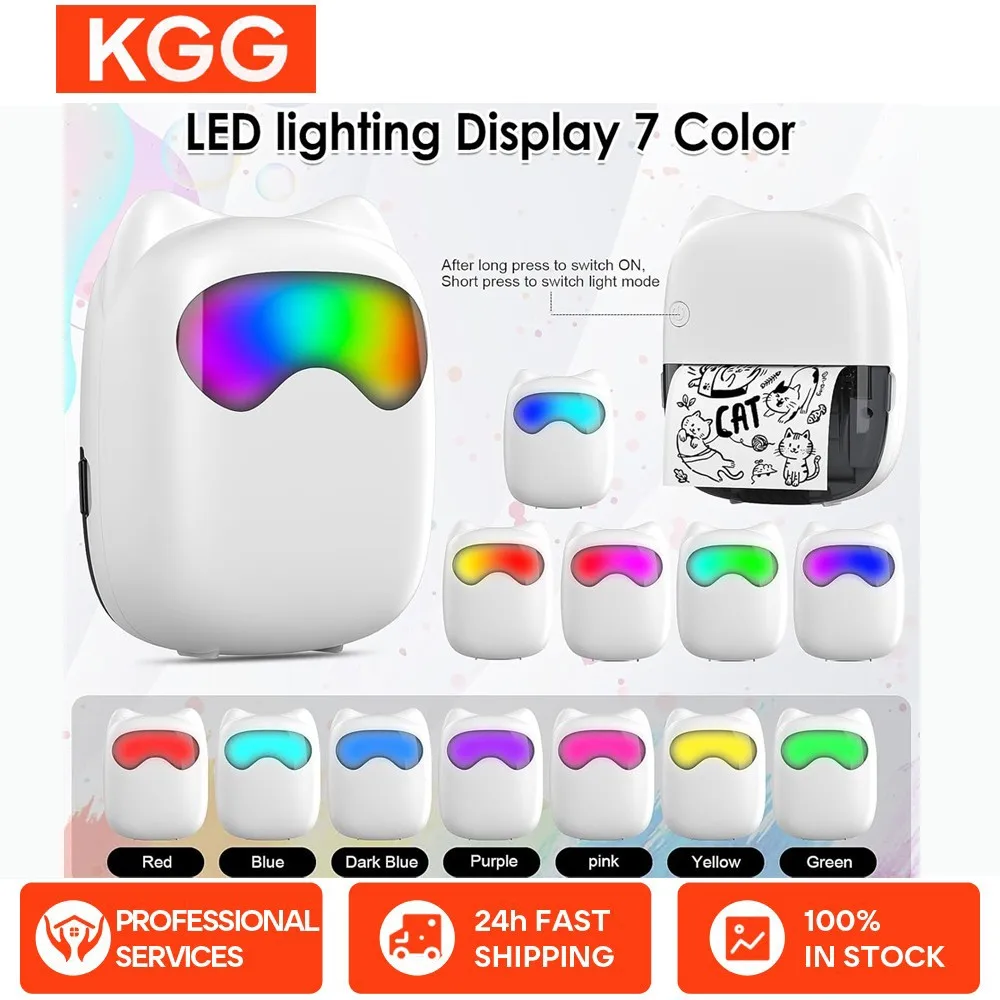 Mini impresora térmica portátil, inalámbrica por Bluetooth, etiqueta fotográfica, nota, impresión incorrecta sin tinta, impresora de bolsillo portátil - imagen 2