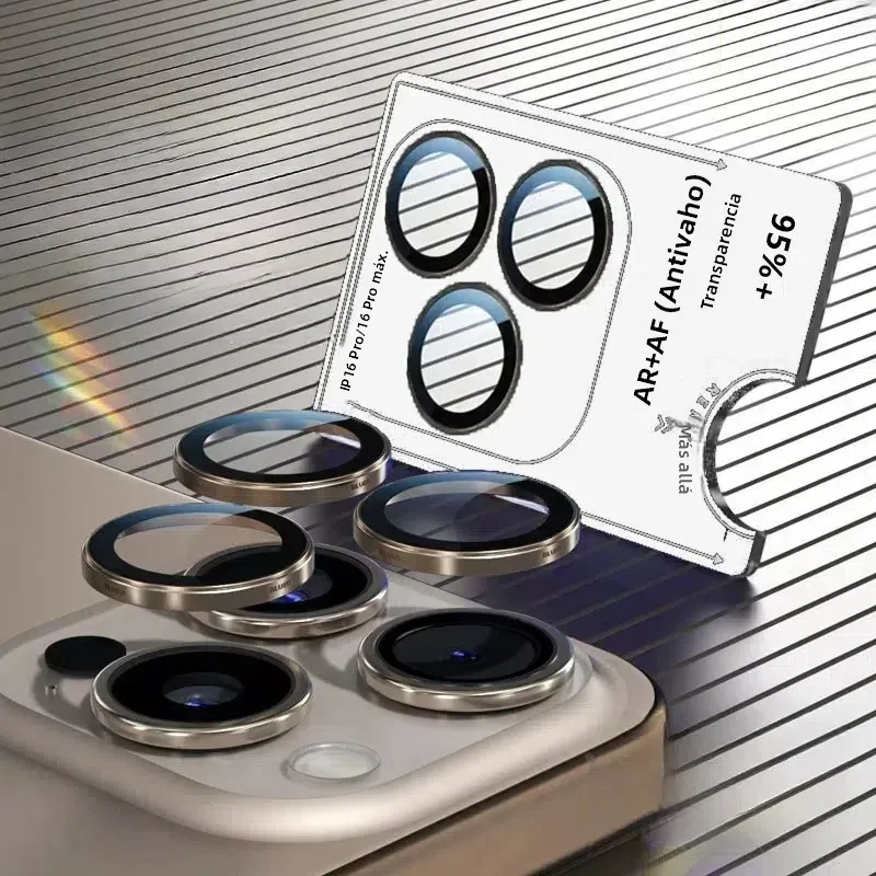 Película de lente para Iphone 17 Air lente película de vidrio IPhone 14 15 16 17 Pro Max película protectora de cámara 15 16 Plus película templada ojo de águila - imagen 2