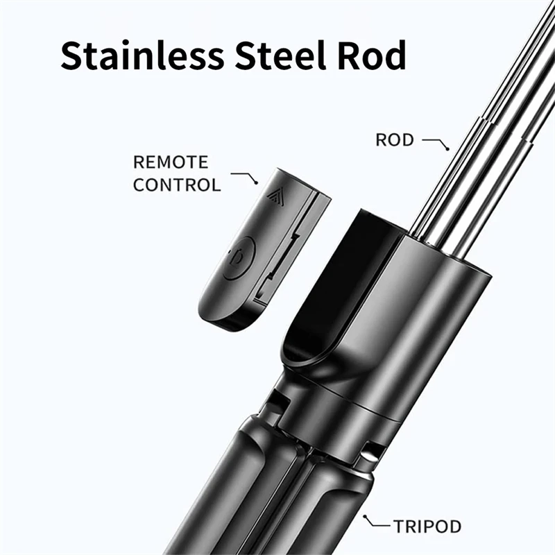 Soporte monopié para cámara deportiva Flexible de mano de 360 grados, soporte para teléfono móvil, Mini trípode/palo Selfie con control remoto inalámbrico - imagen 5