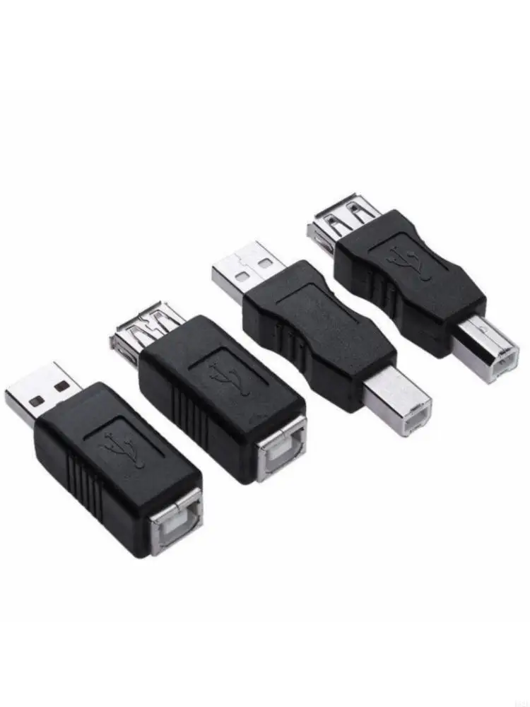 Adaptadores compactos USB A a USB B 462E Conectores USB A a impresora Enchufes para uso conveniente en hogar o oficina