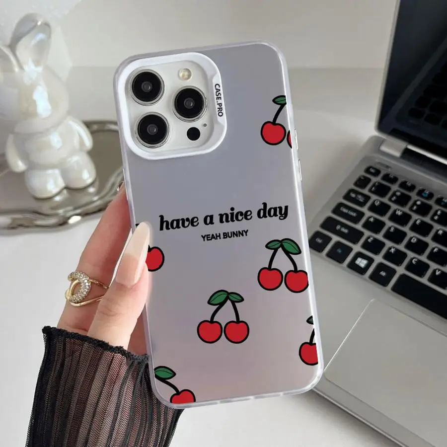Funda Protectora para Teléfono con Diseño Retro de Cerezas Dulces para iPhone 17 Pro Max XR 14 16 11 15 Plus 12 Air XS 13 Pro - imagen 2