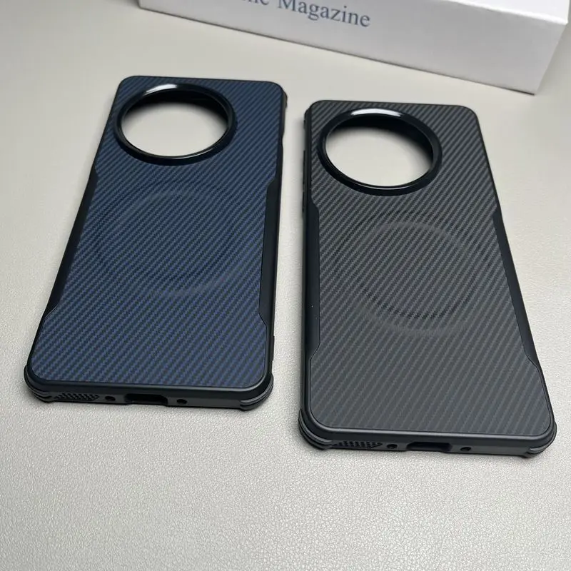 Para OnePlus 13 funda de silicona suave de fibra de carbono magnética carga inalámbrica funda protectora trasera para OnePlus13 One Plus 13 Shell - imagen 4