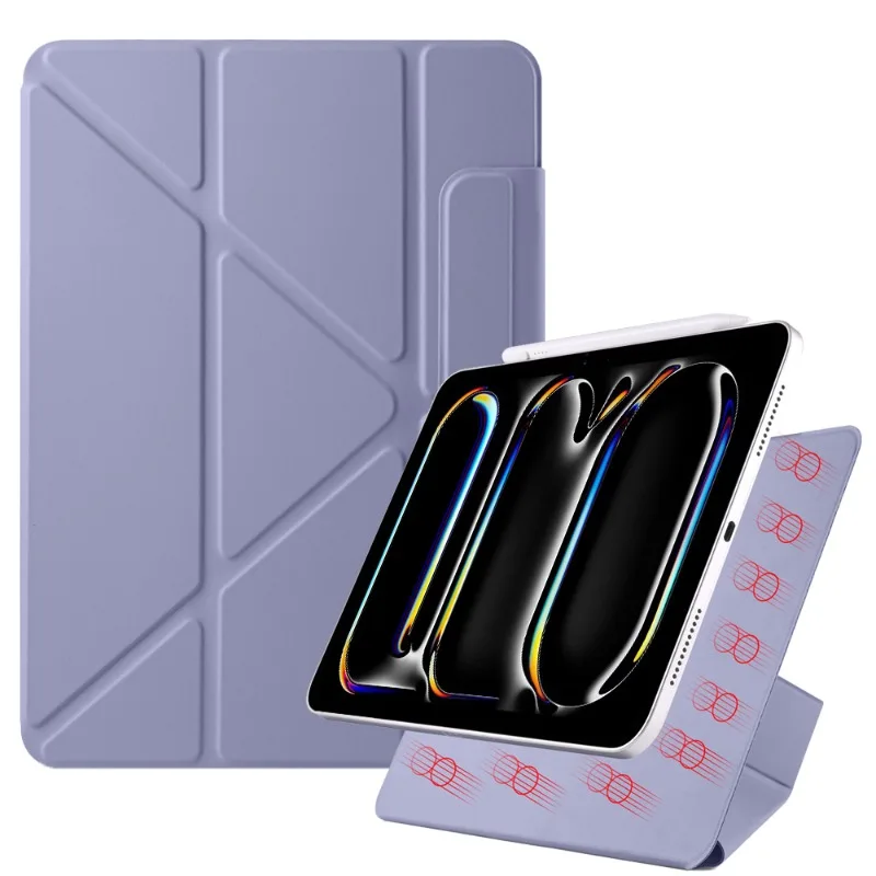 Funda magnética desmontable para tableta iPad Pro 13 M4, funda con soporte magnético plegable para iPad Pro de 13 pulgadas, funda delgada 2024