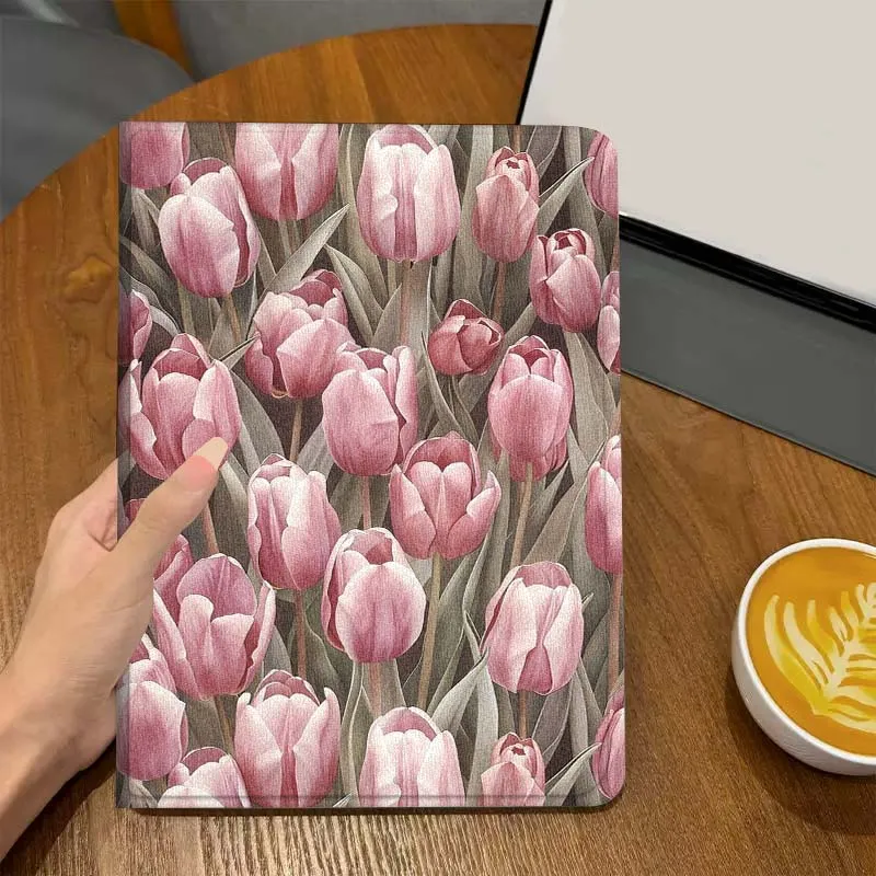 Flor moda tulipán para Lenovo Pad Tab Legion Xiaoxin Y900 Y700 K10 M10 P11 3. a generación Pro GT Plus funda para tableta - imagen 4