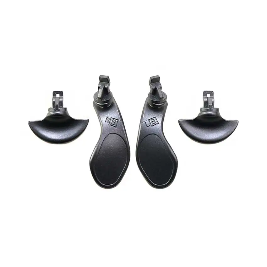 YuXi para PS5 Edge Elite, paletas de Metal traseras de repuesto, botones traseros intercambiables de acero inoxidable, bloqueo de gatillo de pelo - imagen 4