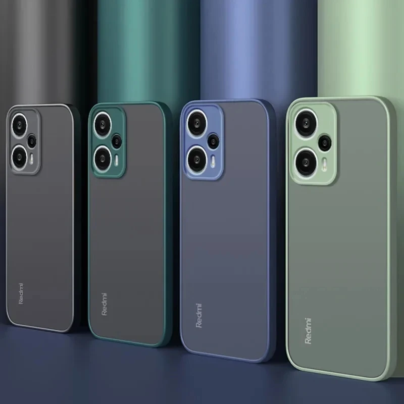 Nueva funda rígida híbrida para Xiaomi Redmi Note 12 Turbo funda Poco F5 funda blanda de silicona mate Coque