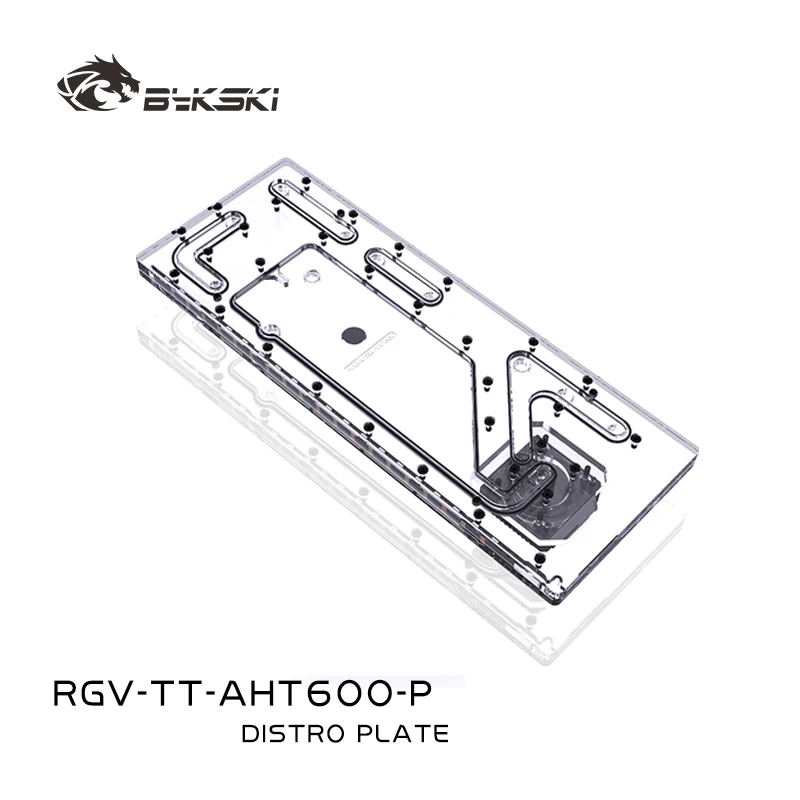 BYKSKI RGV-TT-AHT600-P Tanque acrílico para caja de computadora Thermaltake Premium AH T600/bomba combinada DDC solución de canal de agua fría