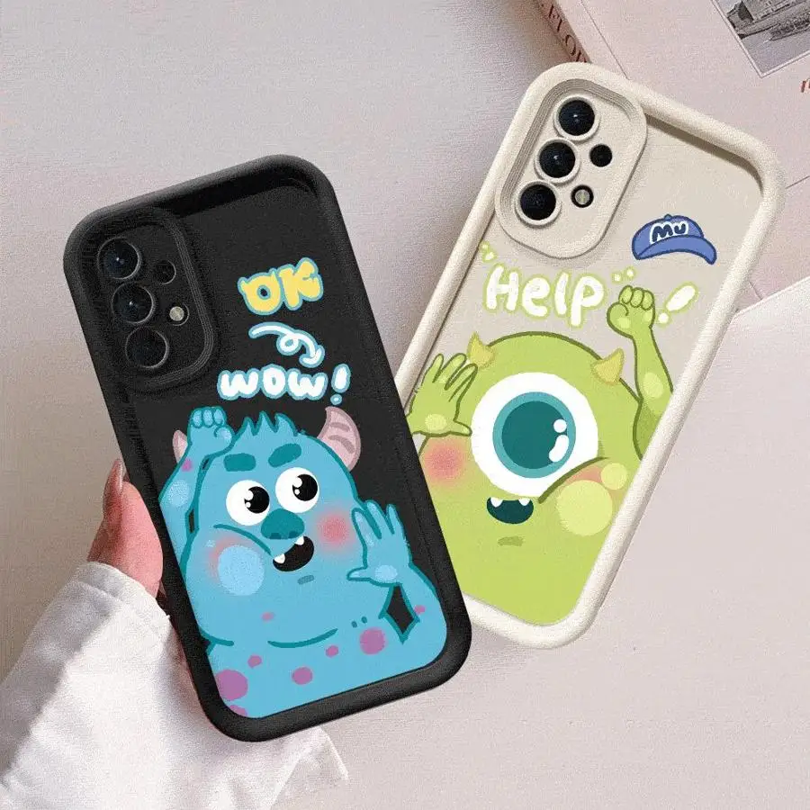 Funda de teléfono Disney Monsters Inc para Samsung Galaxy A16 A33 A34 A12 A13 A14 A22 A32 A23 A24 A26 A36 A56 carcasa blanda