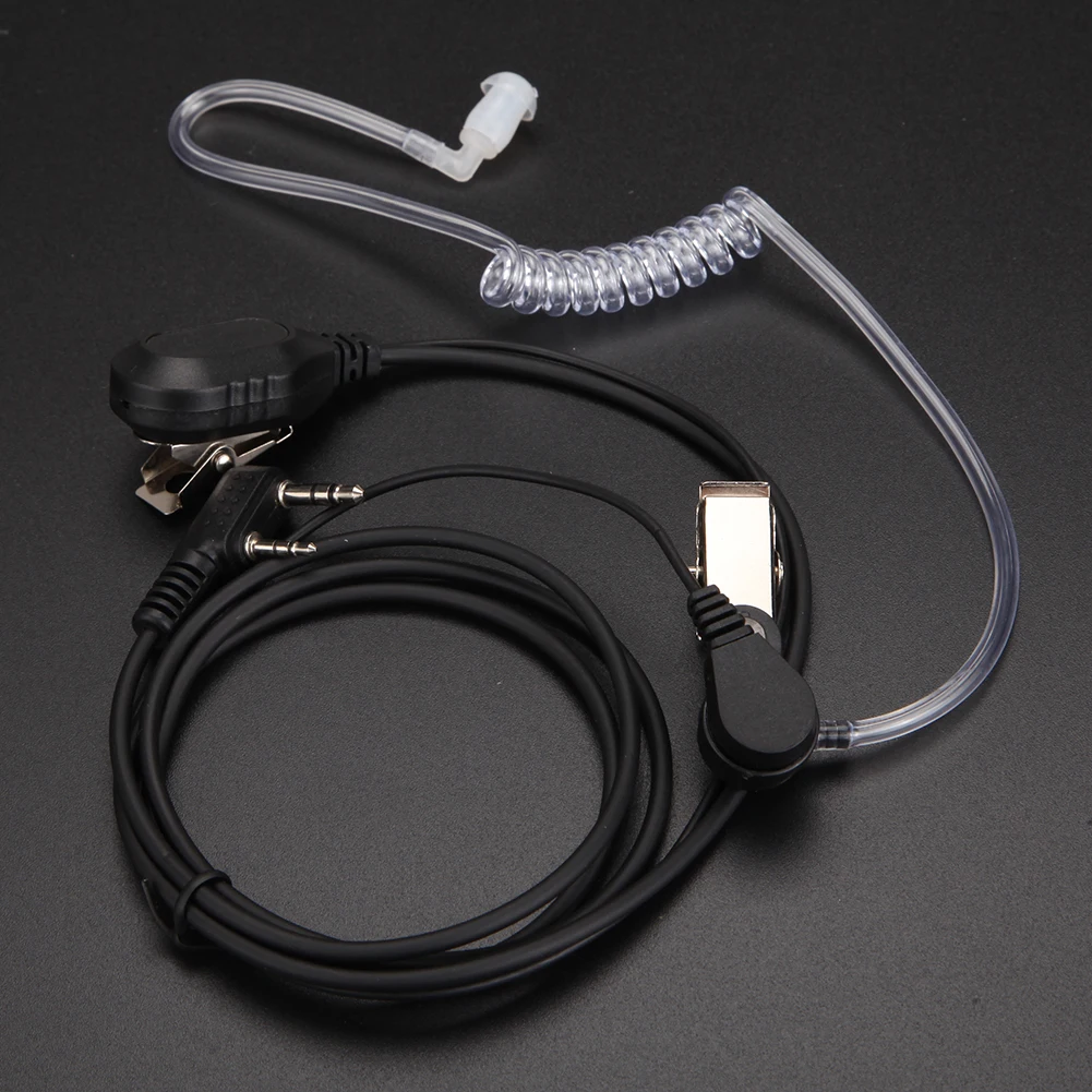 Auricular de 2 pines, auricular multifuncional con micrófono PTT, Walkie Talkie, accesorios de privacidad para Radio Baofeng Kenwood - imagen 3