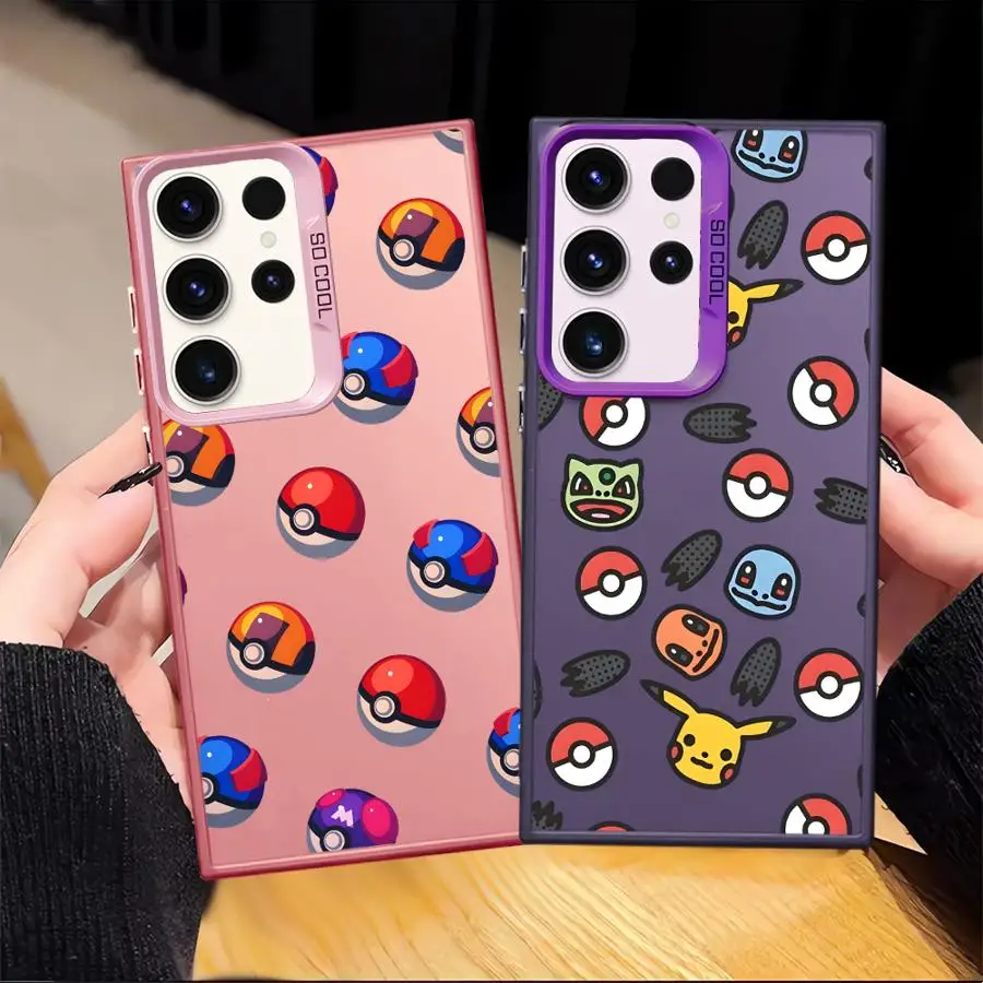 Funda con logotipo de Poke-monS para Samsung Galaxy S22 Note 20 Ultra S25 S21 S23 S20 Plus S24 FE S23 - imagen 5