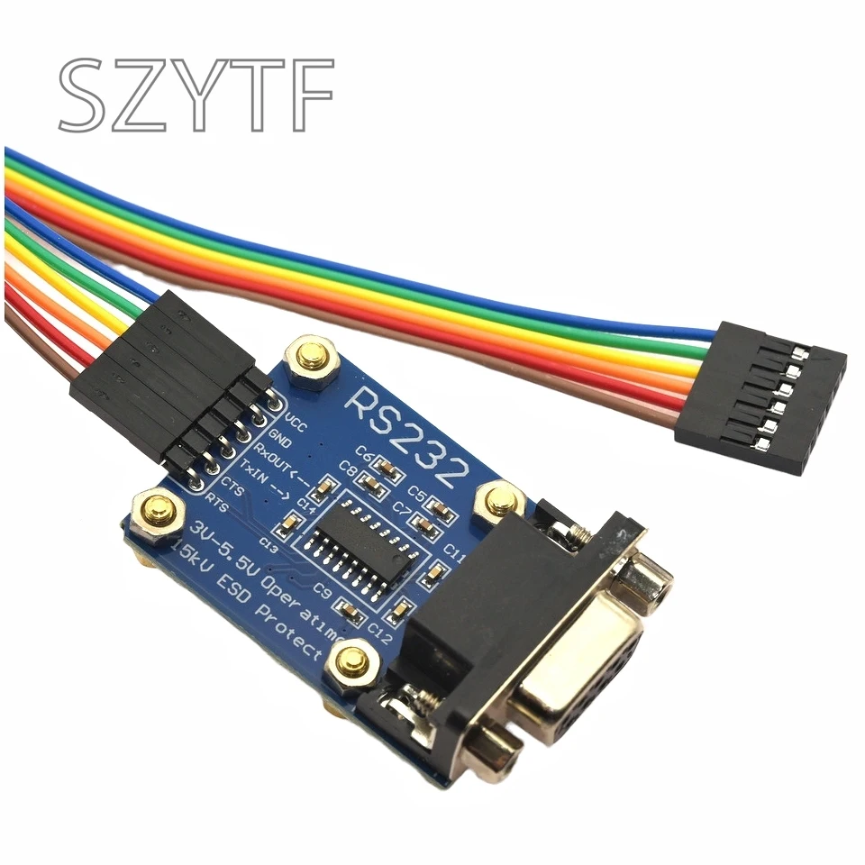 Módulo TTL a RS232 TTL RS232 macho hembra módulo de conversión mutua conversión de nivel serie a puerto serie SP232 TTL protección ESD - imagen 4