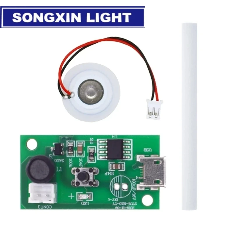 SAMIROB-Mini humidificador USB, Kits de bricolaje, fabricante de niebla y controlador, placa de circuito, nebulizador, película de atomización, hoja atomizadora, Mini oscilante - imagen 2