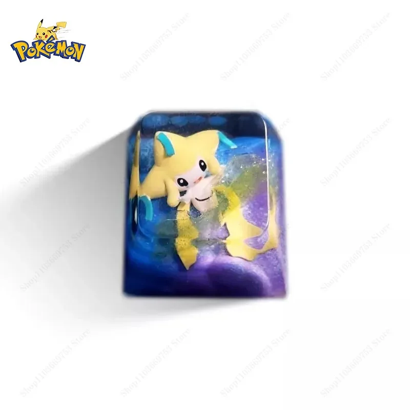 Teclas de Pokémon Anime Pikachu Gengar, teclas estereoscópicas transparentes de resina personalizadas para accesorios de teclado mecánico, regalos - imagen 5