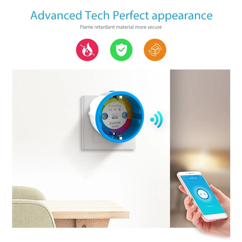 NEO Coolcam Z-WAVE PLUS enchufe de alimentación inteligente UE alarma de automatización del hogar sistema de hogar inteligente Z Wave 868,4 MHz enchufe de frecuencia de vídeo - imagen 5