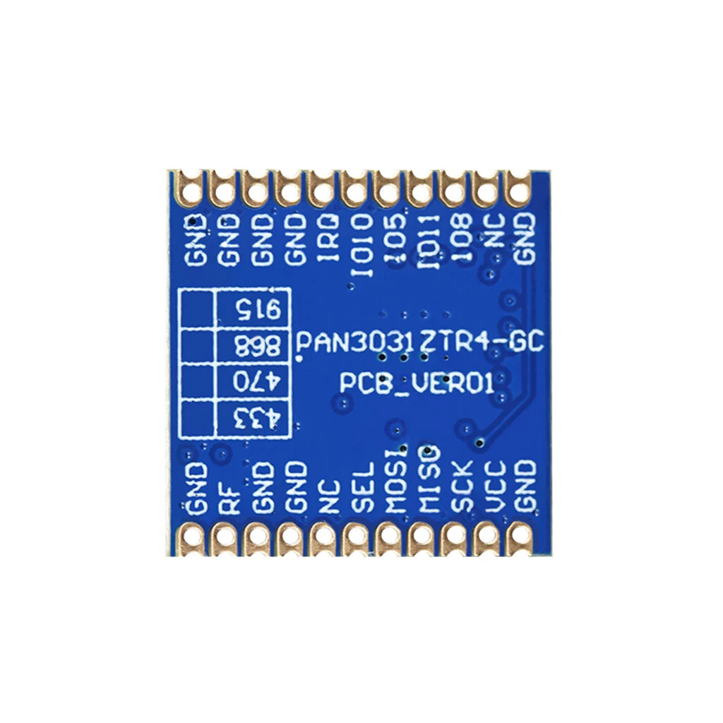 Módulo de transmisión de datos inalámbrica PAN3031, modulación FHSS, módulo de comunicación inalámbrica de 433MHz, distancia de 3000m con interfaz SPI - imagen 2
