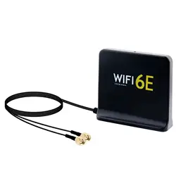 Antena WiFi 6E Triple Banda – Conector SMA 12 dBi Base Magnética