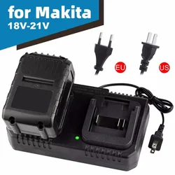 Cargador de batería Dual para Makita BL1415 BL1815 BL1830 BL1850 enchufe estadounidense/europeo 18V 21V MAX Li ion cargador de batería 2 ranuras Kit electrónico