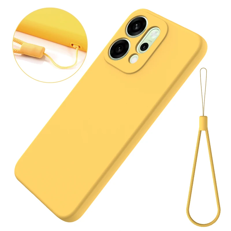 Para OPPO Reno 14 14 Pro 5G funda suave de silicona líquida Premium con flocado en el interior para Oppo Reno14