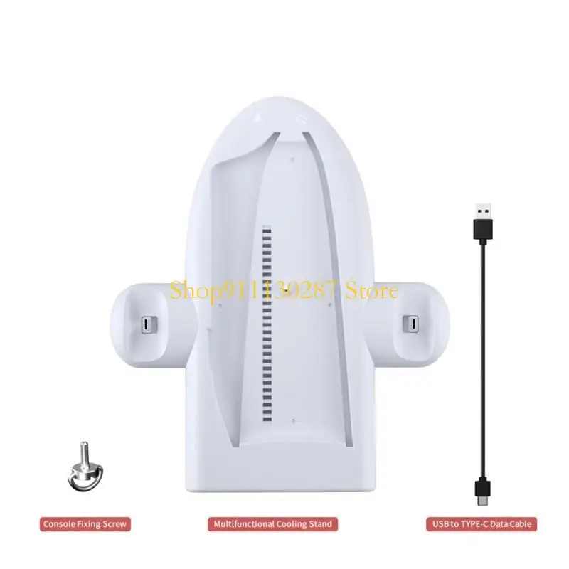 J1HC Stand vertical y controlador portador cargadores Faneador ventilador base RGB Light incorporada - imagen 3