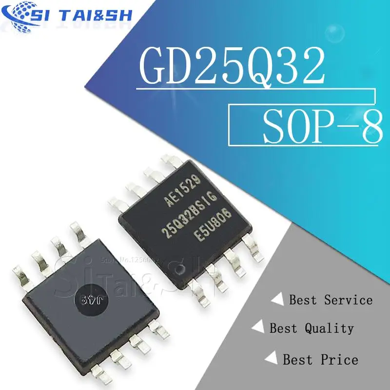 5 piezas GD25B64BSIG GD25LQ64CVIG SOP-8 GD25Q16BSIG GD25Q32BSIG GD25Q64BSIG GD25Q64CSIG GD25Q80BSIG GD25Q64 GD25Q32 GD25Q82 SMD