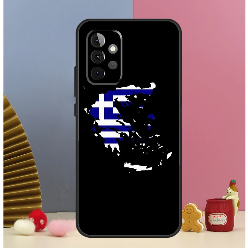 Funda con bandera griega de Grecia para Samsung Galaxy A56 A16 A26 A36 A13 A33 A53 A17 A54 A34 A14 A15 A35 A55 A52 A12 A32 - imagen 4