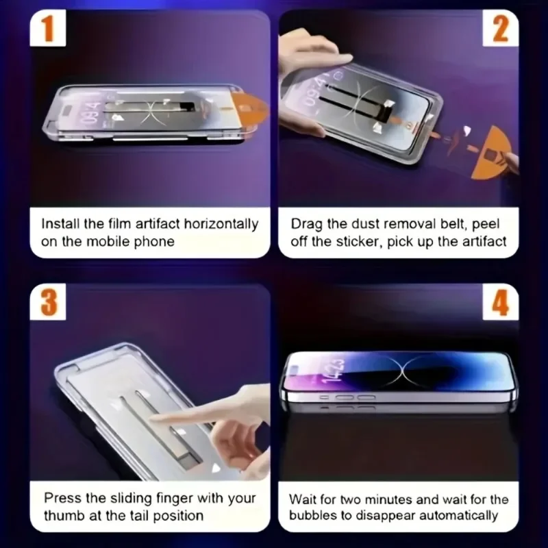 2 uds Protector de pantalla para iPhone 17 16 Pro Max 15 14 13 Pro Max 12 13 Mini vidrio templado para IPhone 11 Pro 16e 17Air XR XS película - imagen 4