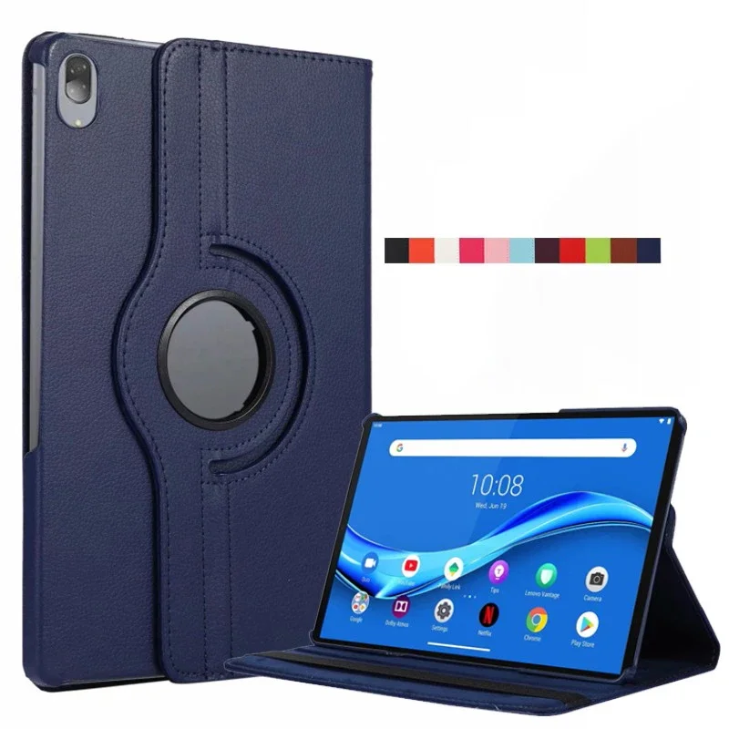 Para Lenovo Tab K10 funda de 10,3 pulgadas TB-X6C6F soporte giratorio de 360 grados para Lenovo K10 funda para Lenovo Tab K10 funda para tableta