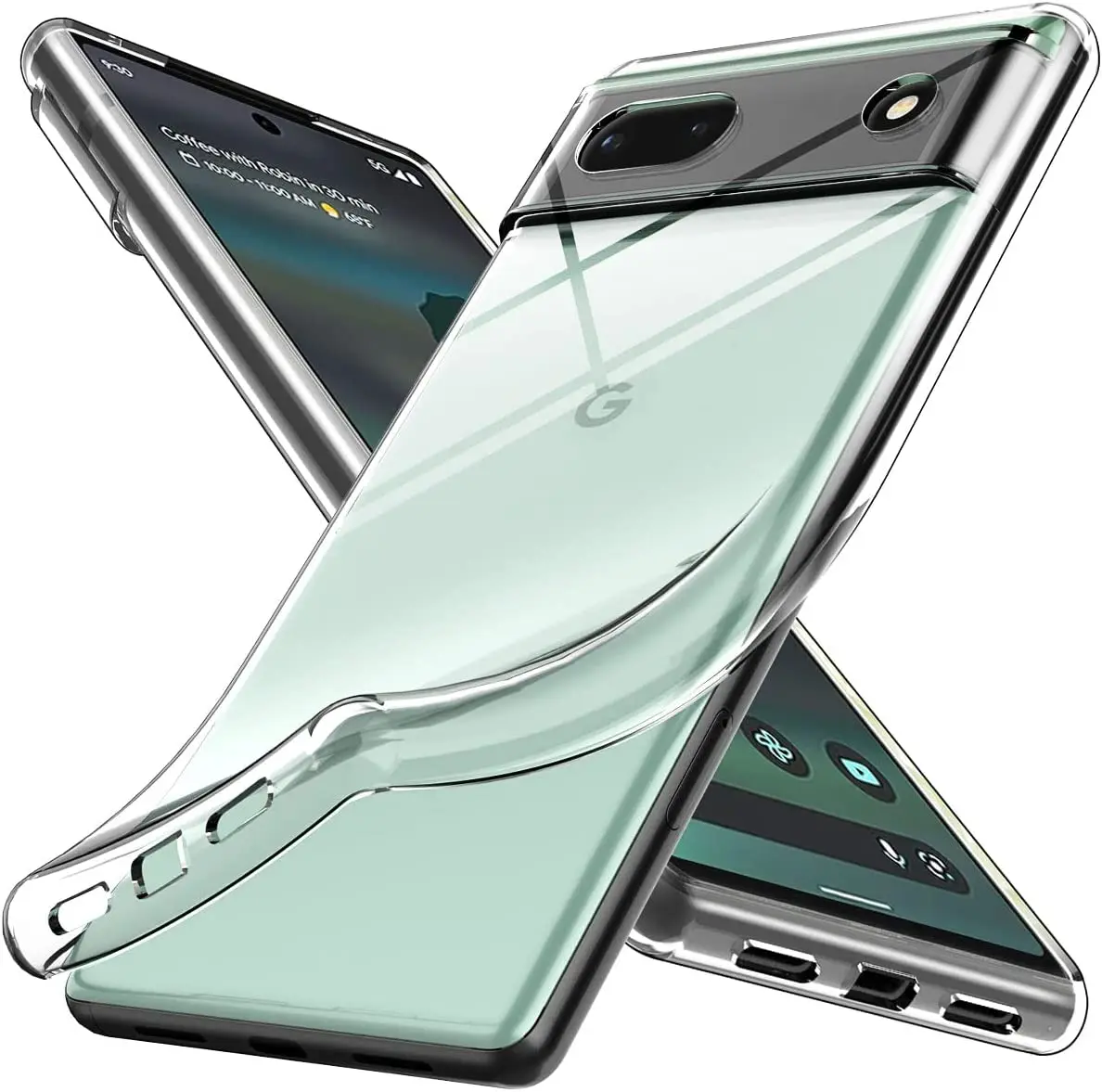 Funda transparente ultrafina para Google Pixel 6 6A 7 7A 8 8A 9A 9 Pro XL Google Pixel 8 Pro fundas transparentes