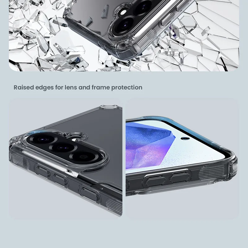 Para Samsung Galaxy A56 5G Funda NILLKIN Nature Pro PC dura a prueba de golpes + TPU contraportada transparente - imagen 4