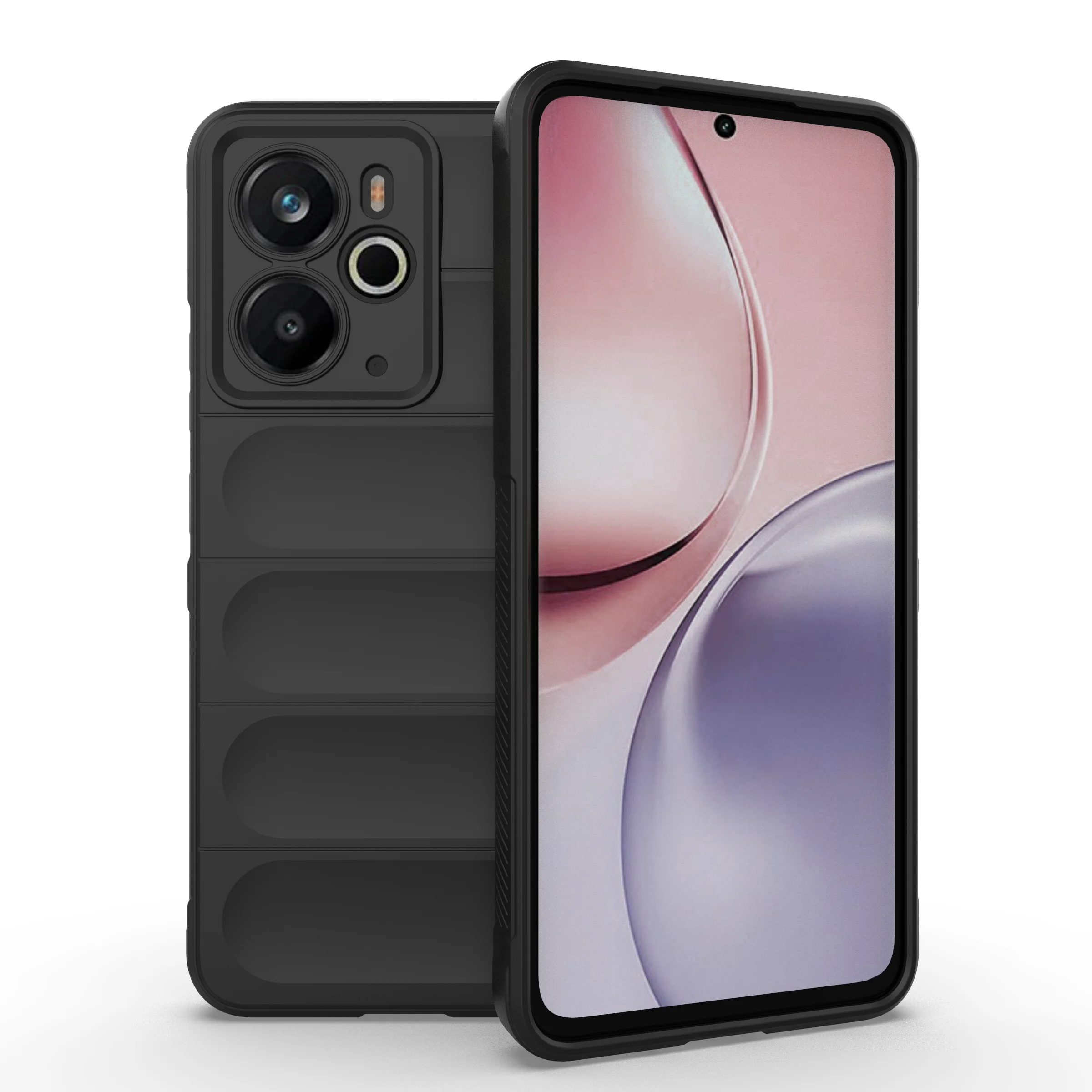 Funda de lujo para Realme 14 5G, Funda Realme 14, Funda Coque de silicona suave, parachoques trasero respetuoso con la piel Realme 14 - imagen 4