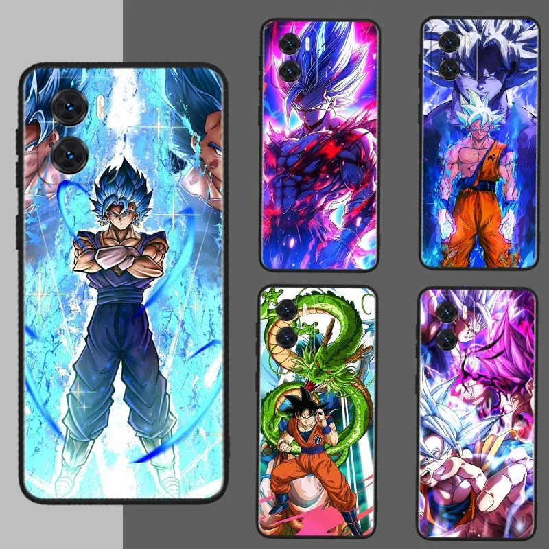 Funda creativa de Anime d-dragon Ball para Motorola Moto G85 G64 G55 G54 G45 G35 G34 Edge 50 40 5G, funda negra para teléfono