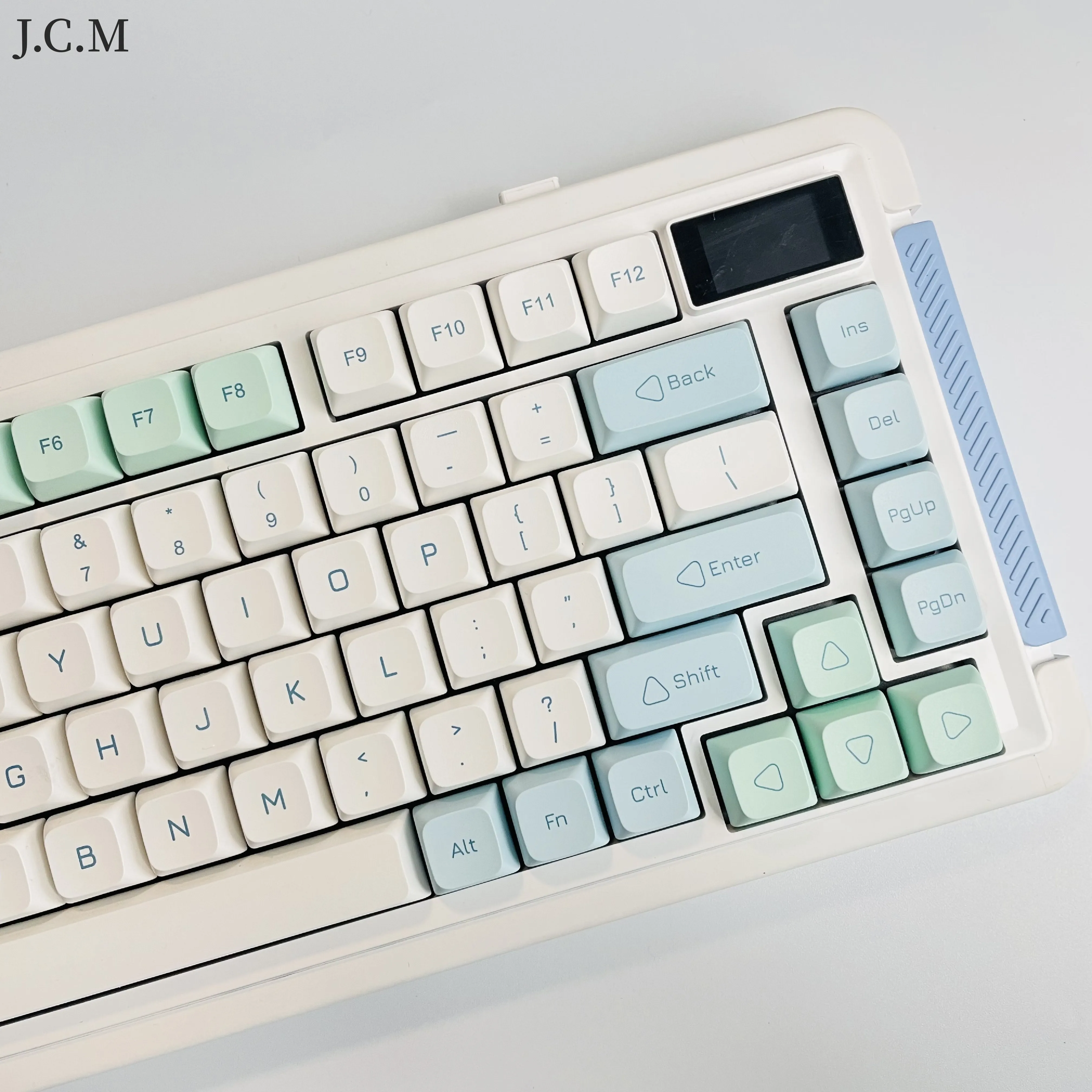 Teclas XDA PBT de 137 teclas, teclas Ice Mint/Glacier Dye Sub, MAC ISO Abnt2, diseño personalizado para teclado mecánico Cherry Gaming - imagen 4