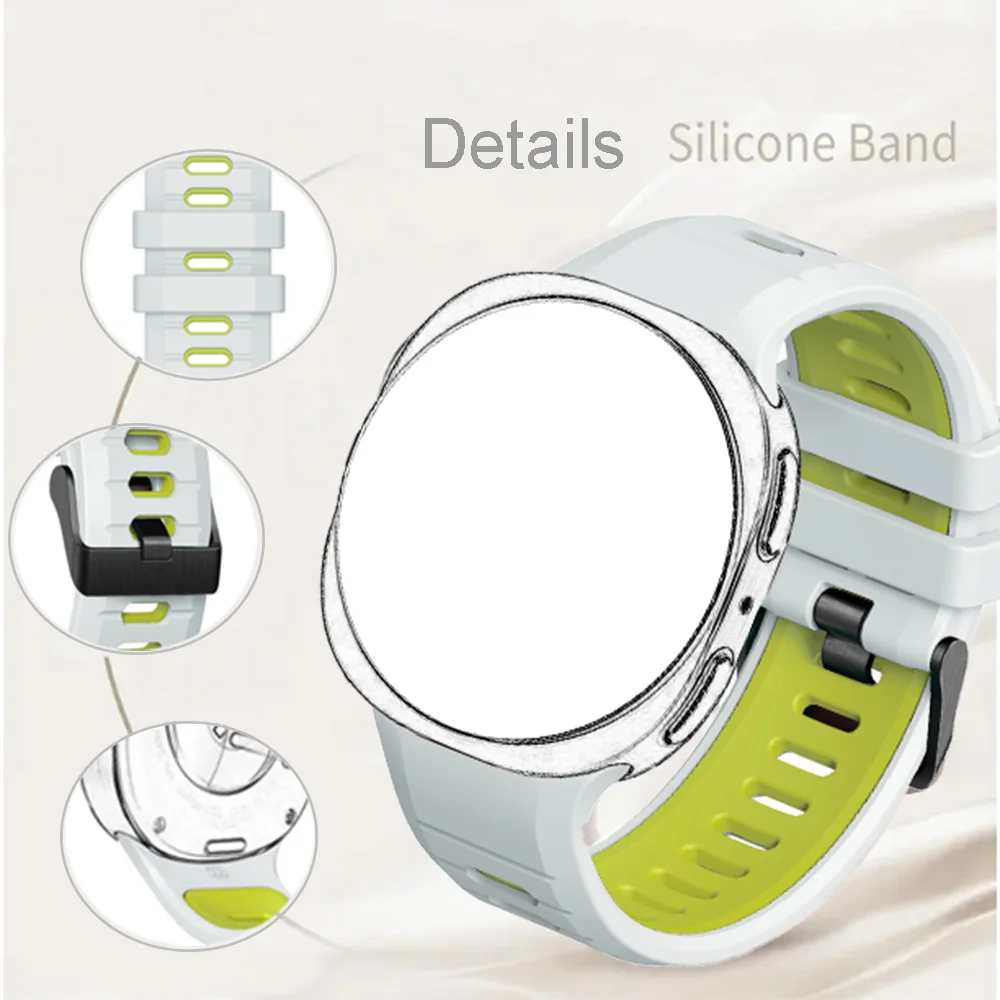 Cinturón de moda para amantes de la moda para Samsung Galaxy Watch 8 40 44mm/8 Classic 46mm accesorios de reloj inteligente de silicona opción de regalo Ideal - imagen 4