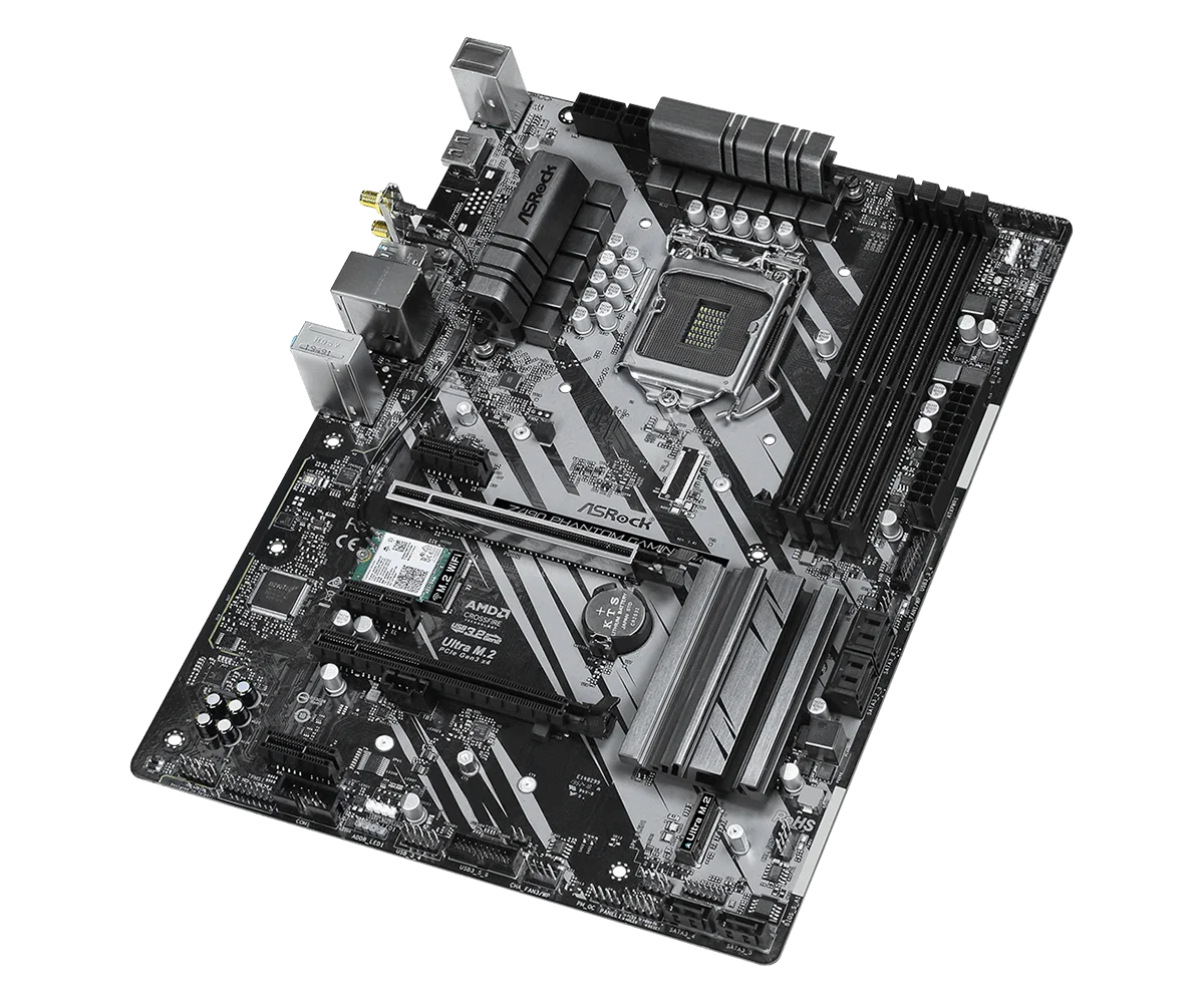 Placa base ASRock Z490 Phantom Gaming 4/ax LGA 1200 intel Z490 compatible con 10105 10700 10100 10320 G6400 10305 cpu DDR4 128GB ATX - imagen 4