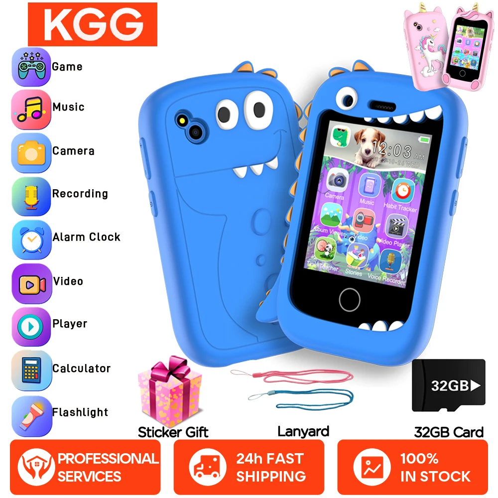 Mini cámara con pantalla táctil para teléfono inteligente para niños, juguete de aprendizaje para niños de 3 a 12 años, reproductor de MP3, regalos para niños - imagen 2