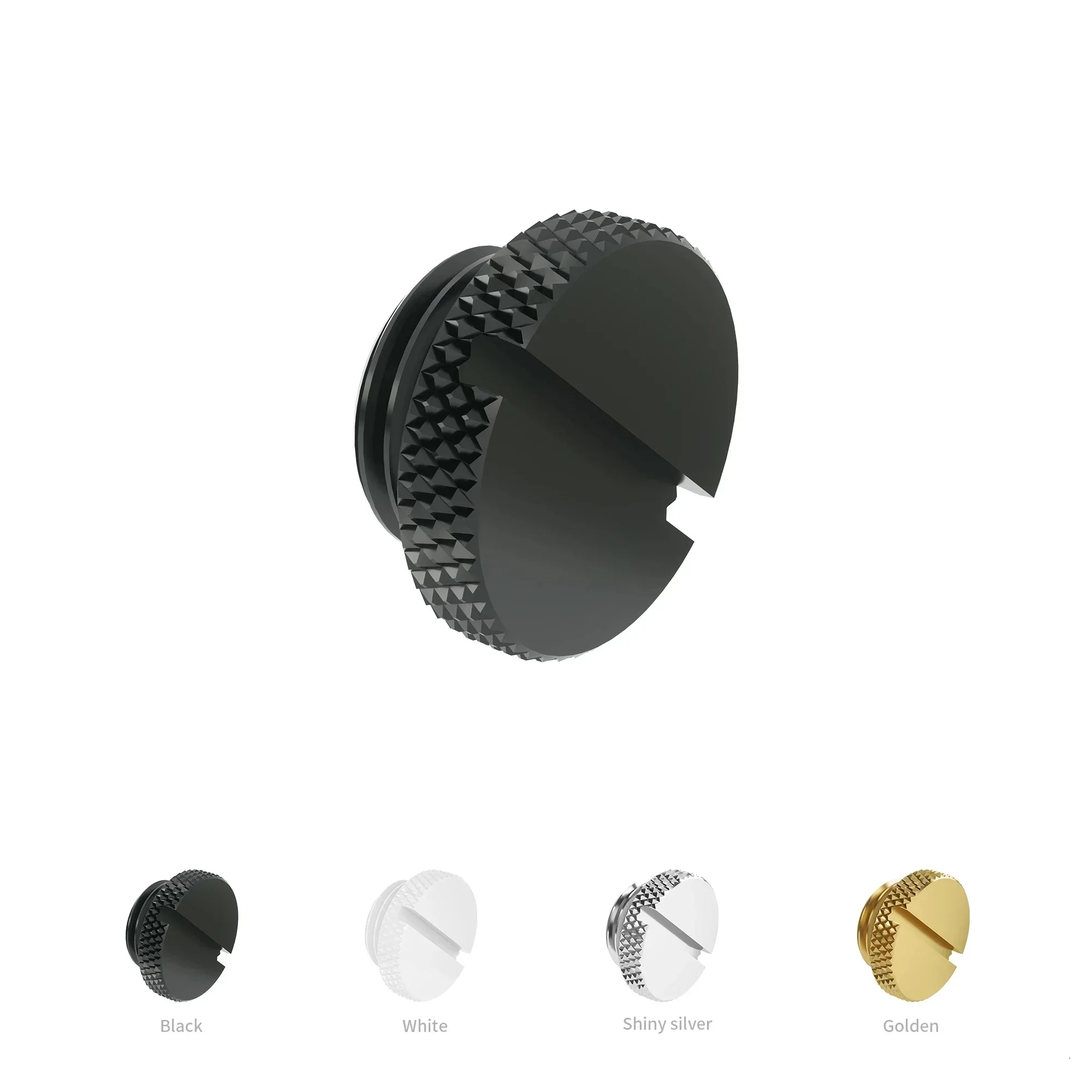 Barrow PC accesorios de refrigeración por agua tapón de parada de agua tornillo recto, disipador de calor de enfriador de giro manual negro/plata/blanco/oro TZS1-A02 - imagen 3