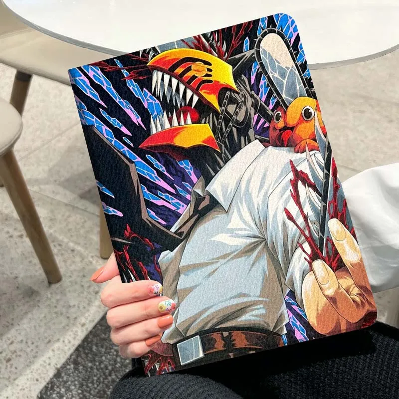 Motosierra hombre Anime Akd Denji para Xiaomi Redmi Mi Pad 2 4 5 6 6s 7 8 11 12,5 12,4 11,2 8,7 SE Pro Plus Max funda para tableta - imagen 2