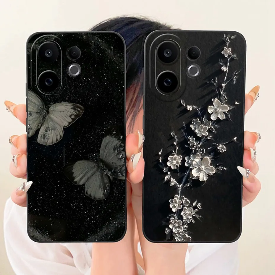 Funda de teléfono con estampado bonito para Vivo V60 / V60 Lite 4G 5G, fundas de silicona suave a prueba de golpes para Vivo V 60 V60lite, fundas para parachoques - imagen 2