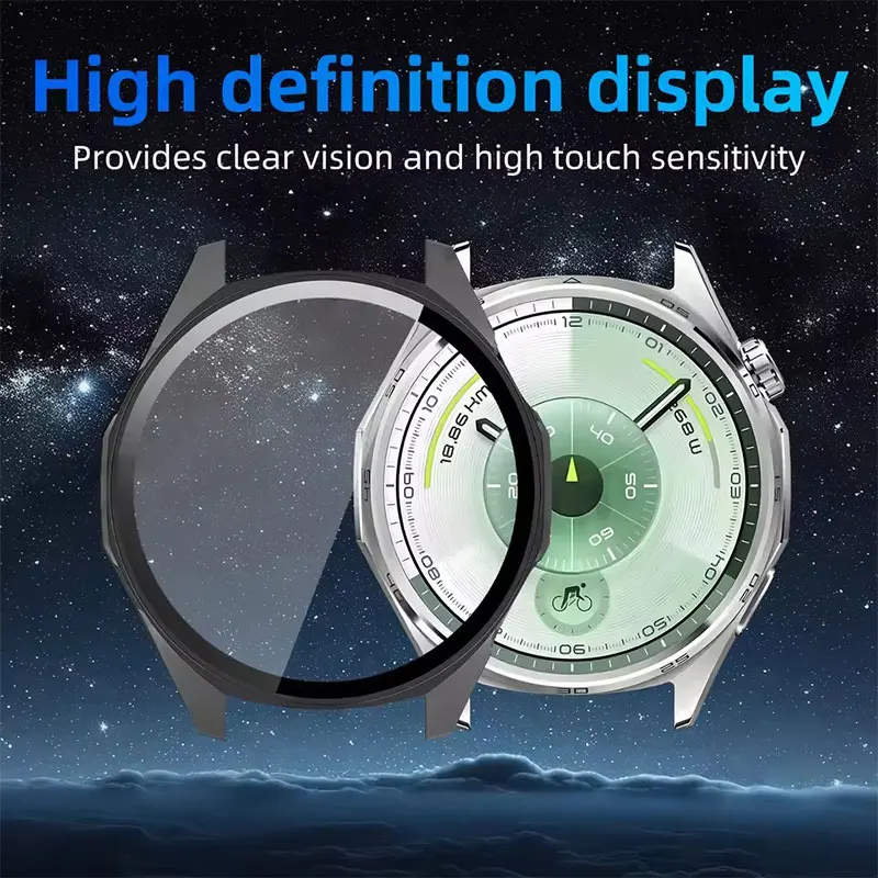 Funda de cristal + PC para Huawei Watch GT 6, 46mm, 41mm, Protector de pantalla antiarañazos, parachoques protector HD para Huawei Watch GT 6 Pro 46mm - imagen 5