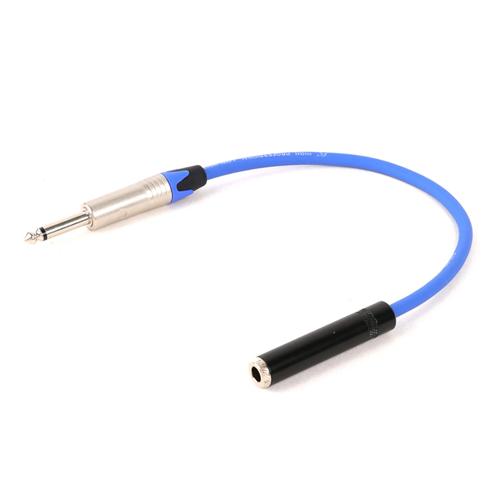 Cable de 1/4 pulgadas a 1/4 pulgadas, Mono macho de 6,35mm a estéreo hembra de 6,35mm, Cable no equilibrado para guitarra, altavoz y amplificador, 1 unidad - imagen 4