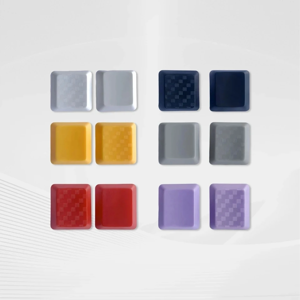 Teclas PBT de Color sin cortar, teclas de fibra de carbono 1U, teclas personalizadas de perfil bajo para accesorios de teclados mecánicos de perfil bajo