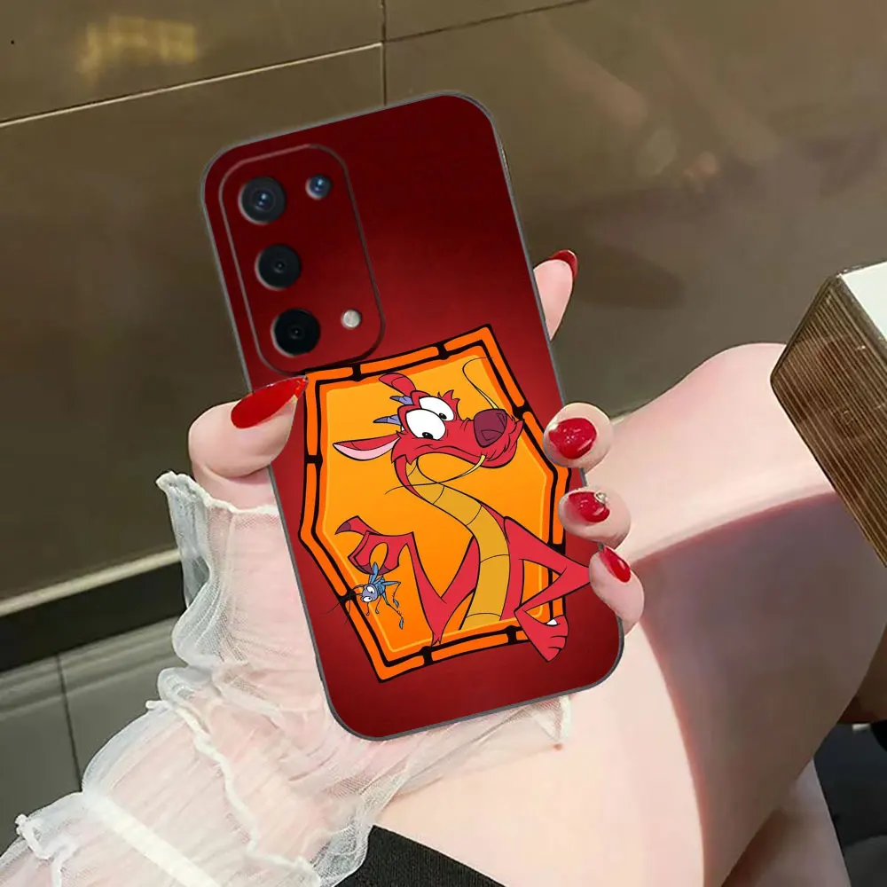 Funda de teléfono Disney Mulan Mushu Dragon para OPPO A15 A16 A17 A31 A38 A54 A55 A57 A58 A60 A71 A73 A74 A76 A78 A92 A93 A94 A98 - imagen 3