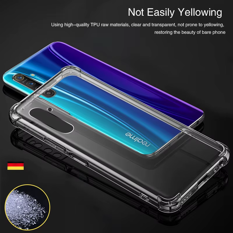 Funda de teléfono de silicona con Airbag para OPPO Realme X2 Pro XT X, funda trasera suave transparente, Fundas simples antigolpes, accesorios - imagen 4