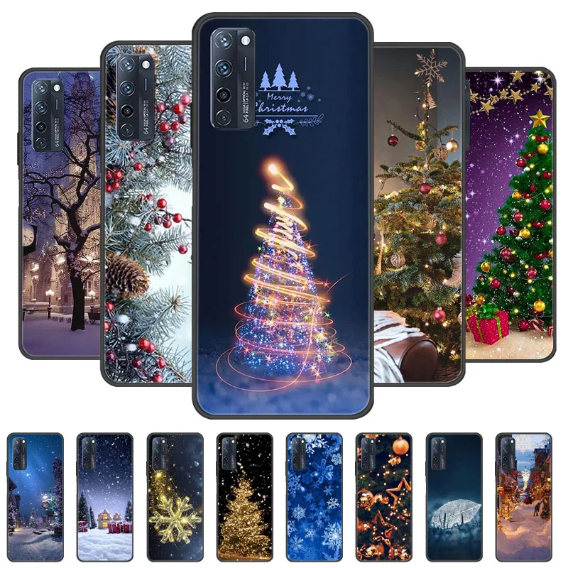 Funda pintada de Navidad para ZTE Axon 20 4G 5G, funda de silicona suave para teléfono ZTE Axon 40 30 Pro Ultra A20 A2121, Fundas