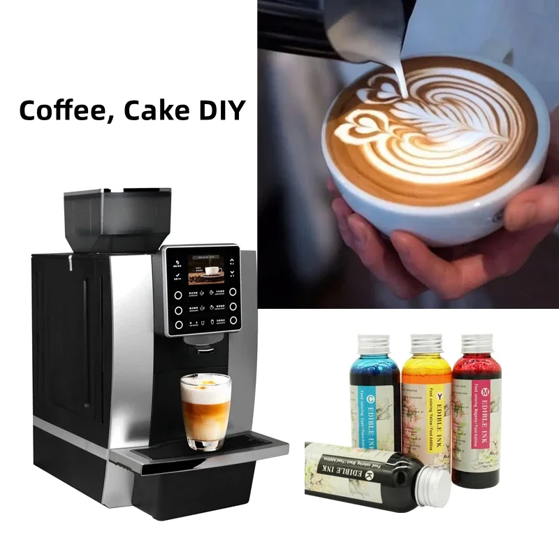 Tinta decorativa para Canon, Epson, HP, todas las marcas, café, arte, Latte, impresora, máquina de impresión en pastel, bebida, tinta de flor rosa - imagen 3